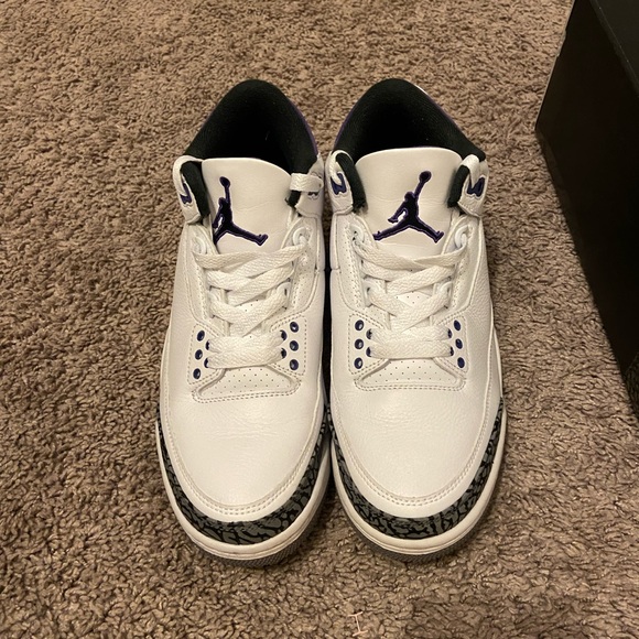 Dark iris jordan 3s - Picture 2 of 5